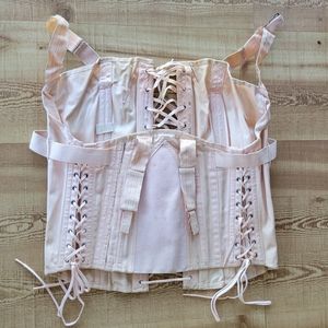 VINTAGE Dusty Rose Pink Corset Union Made by CAMP
